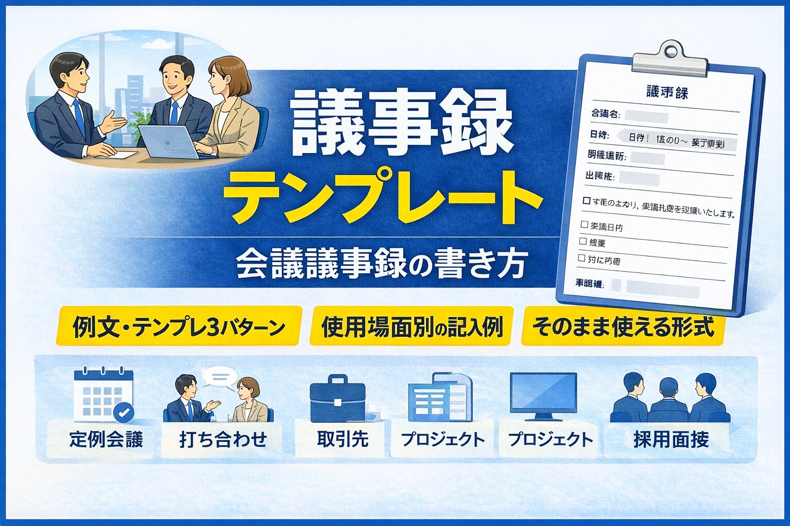 議事録テンプレート