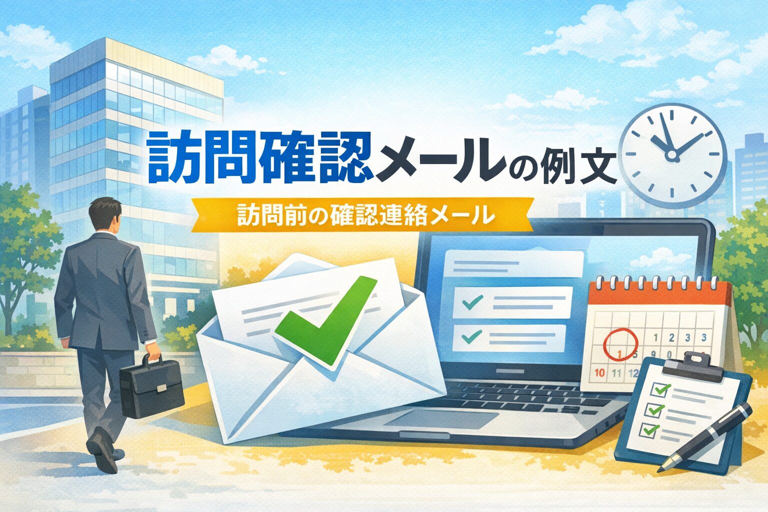 訪問確認メールの例文