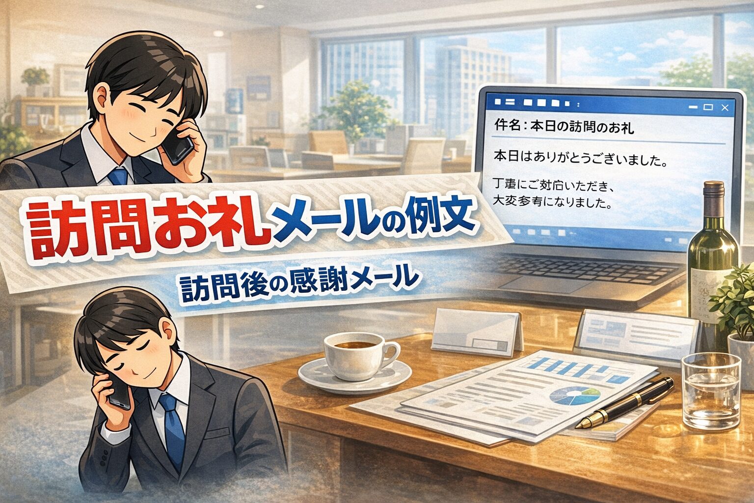 訪問お礼メールの例文