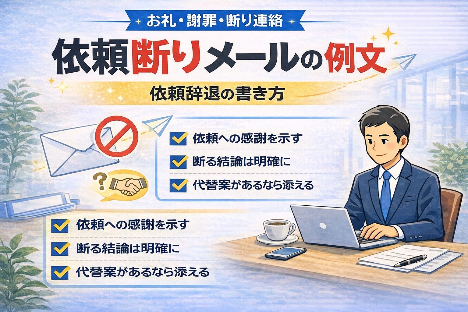 依頼断りメール