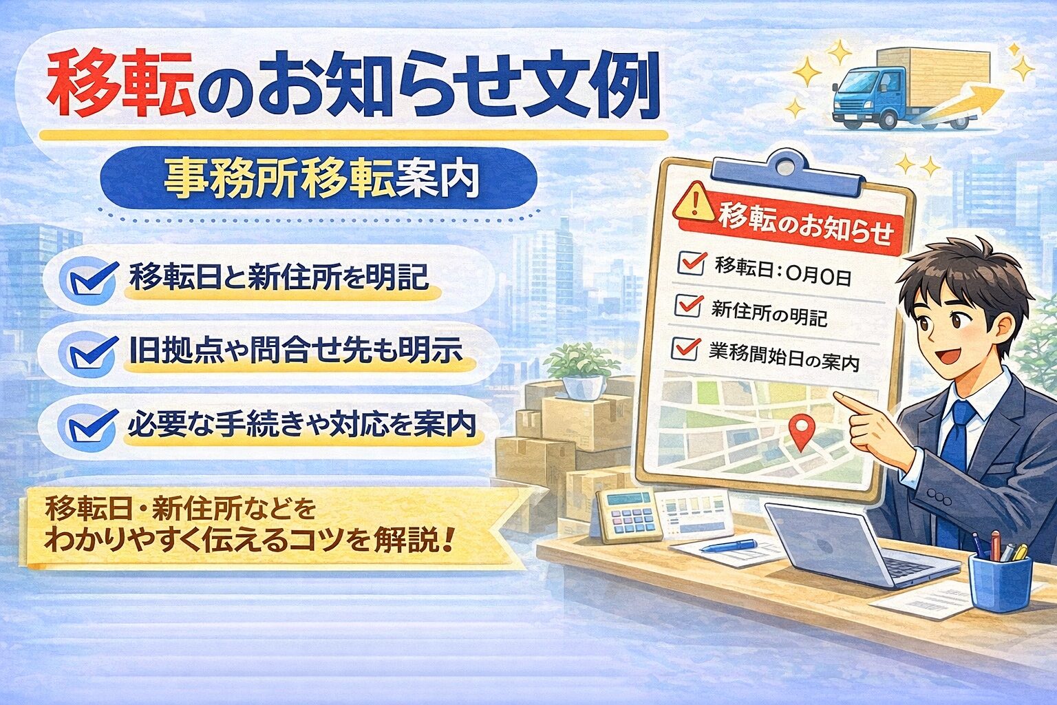 移転のお知らせ文例