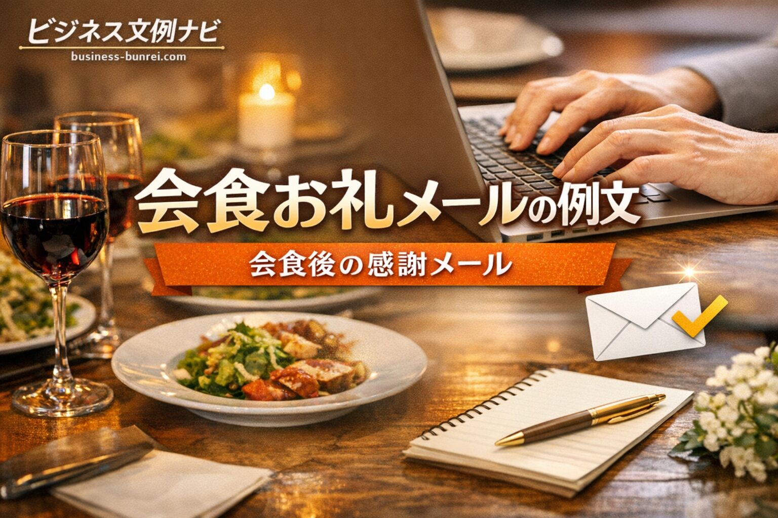 会食お礼メールの例文