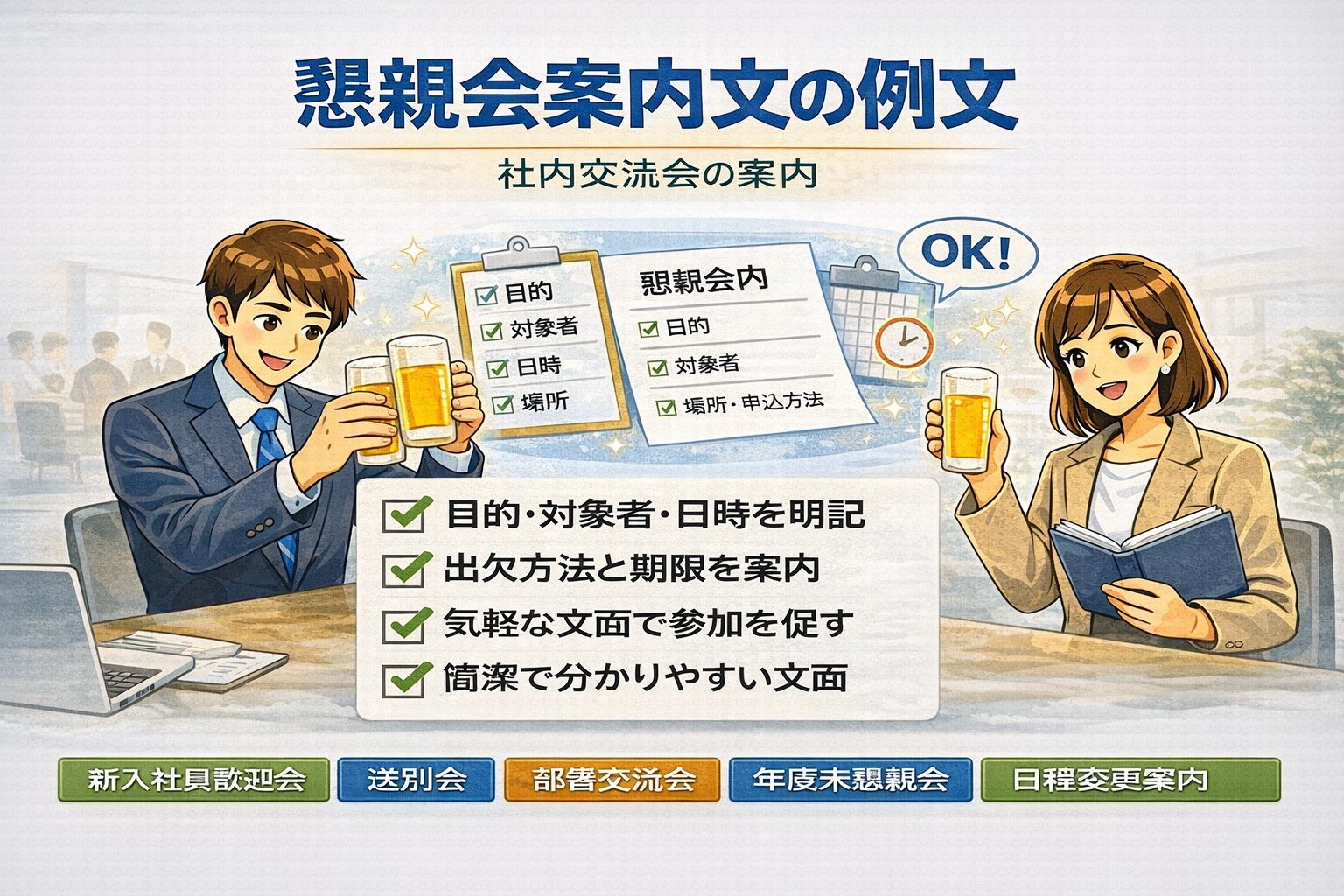 懇親会案内文の例文