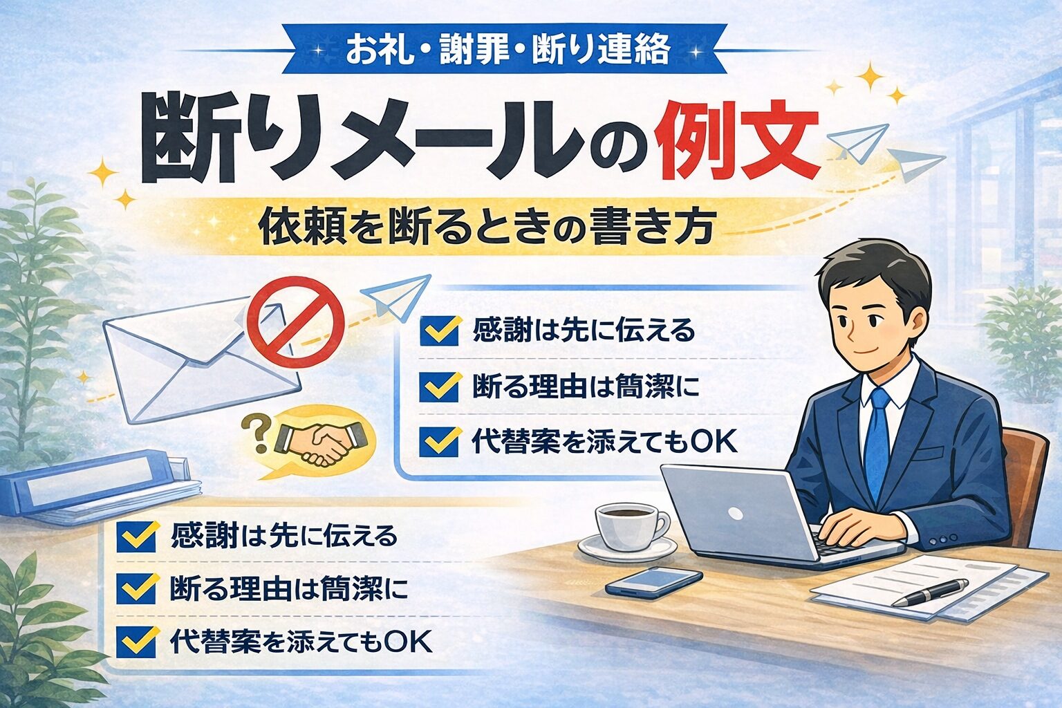 断りメールの例文