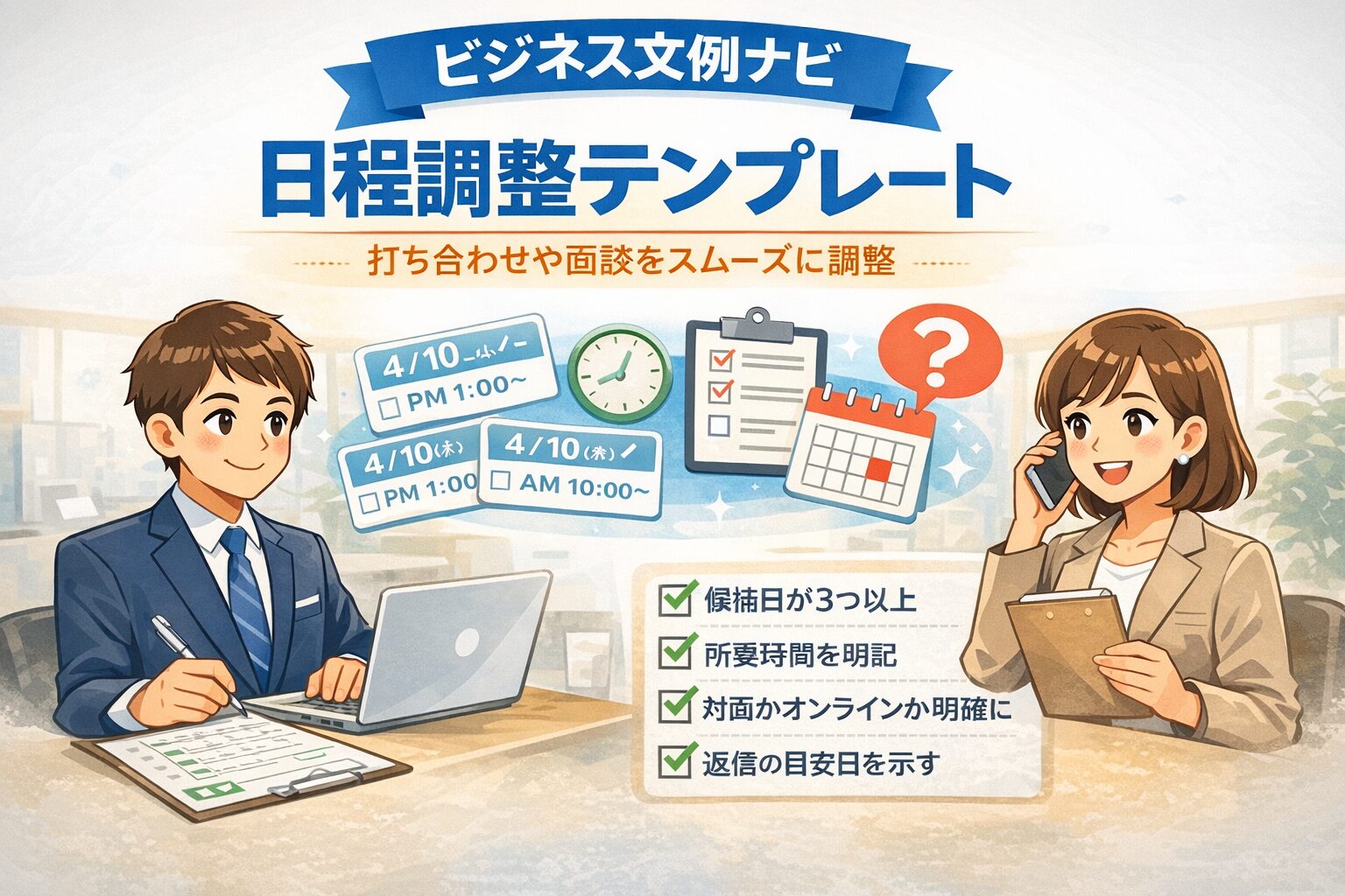 日程調整テンプレート