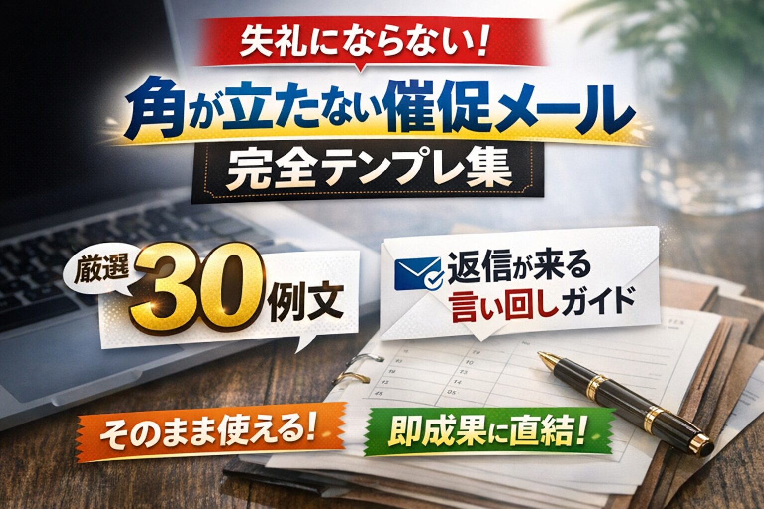 角が立たない催促メール完全テンプレ集