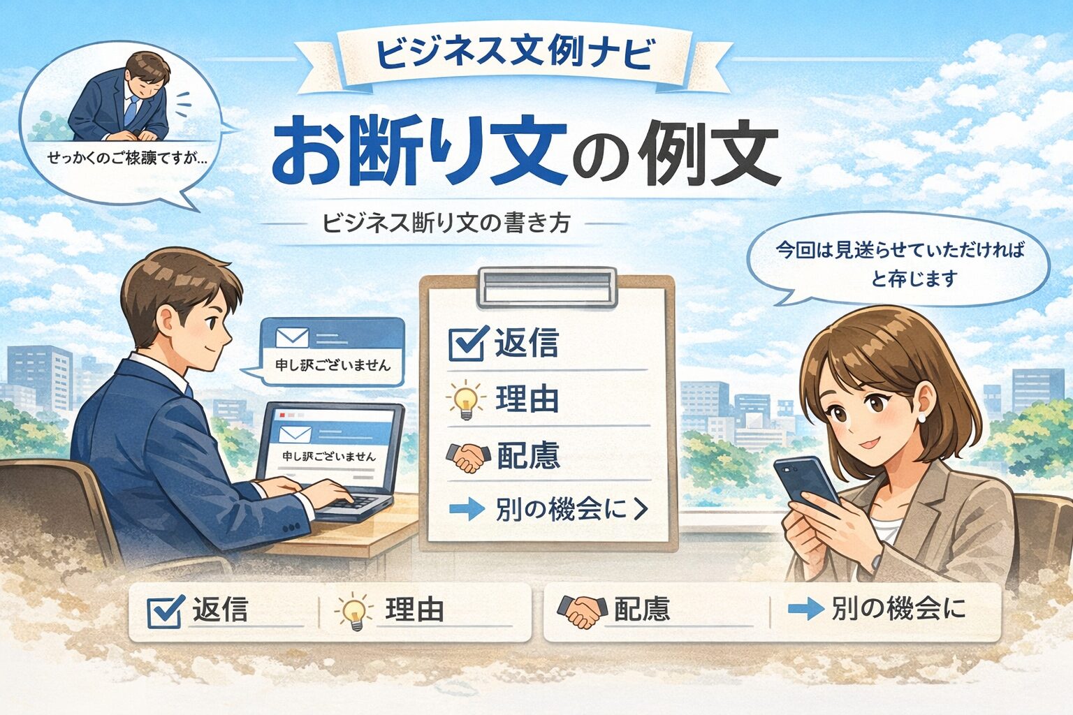 ビジネス断り文の書き方