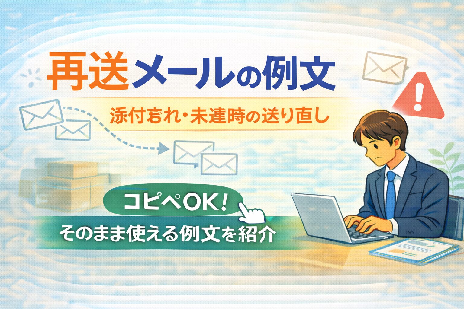 添付忘れ・未達時の送り直し