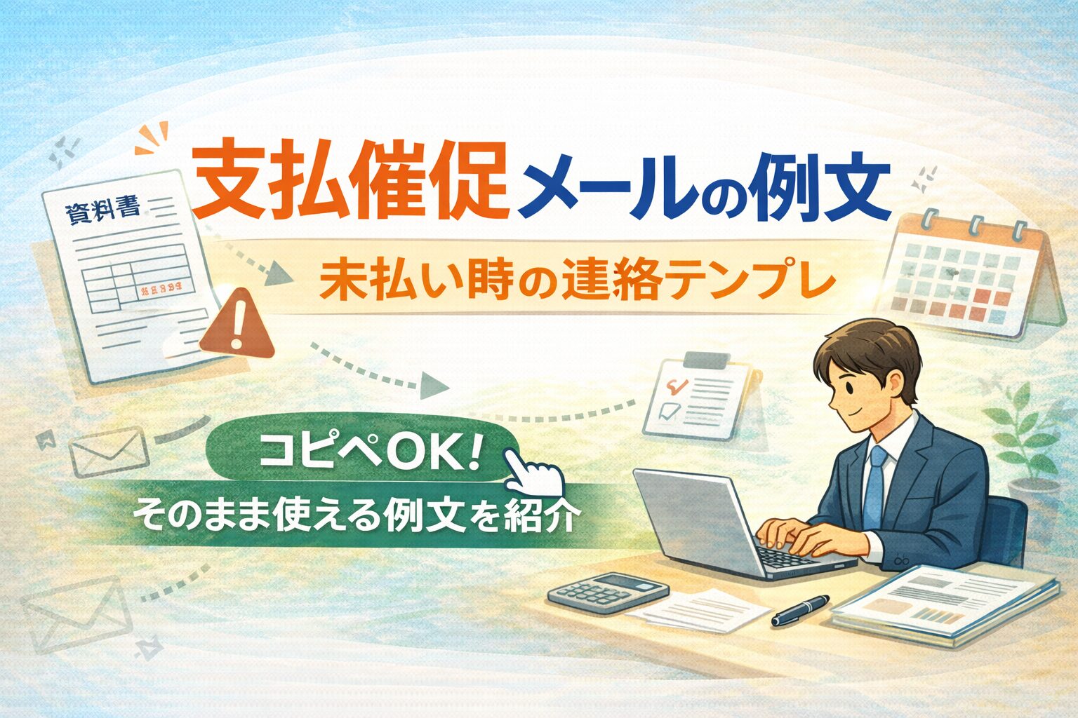 未払い時の連絡テンプレ