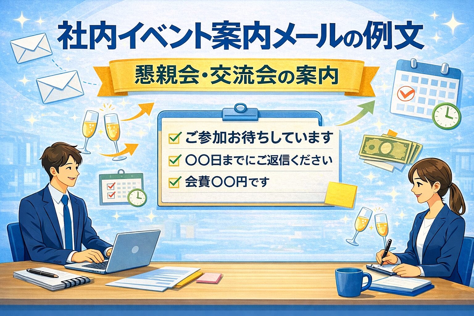 社内イベント案内メールの例文