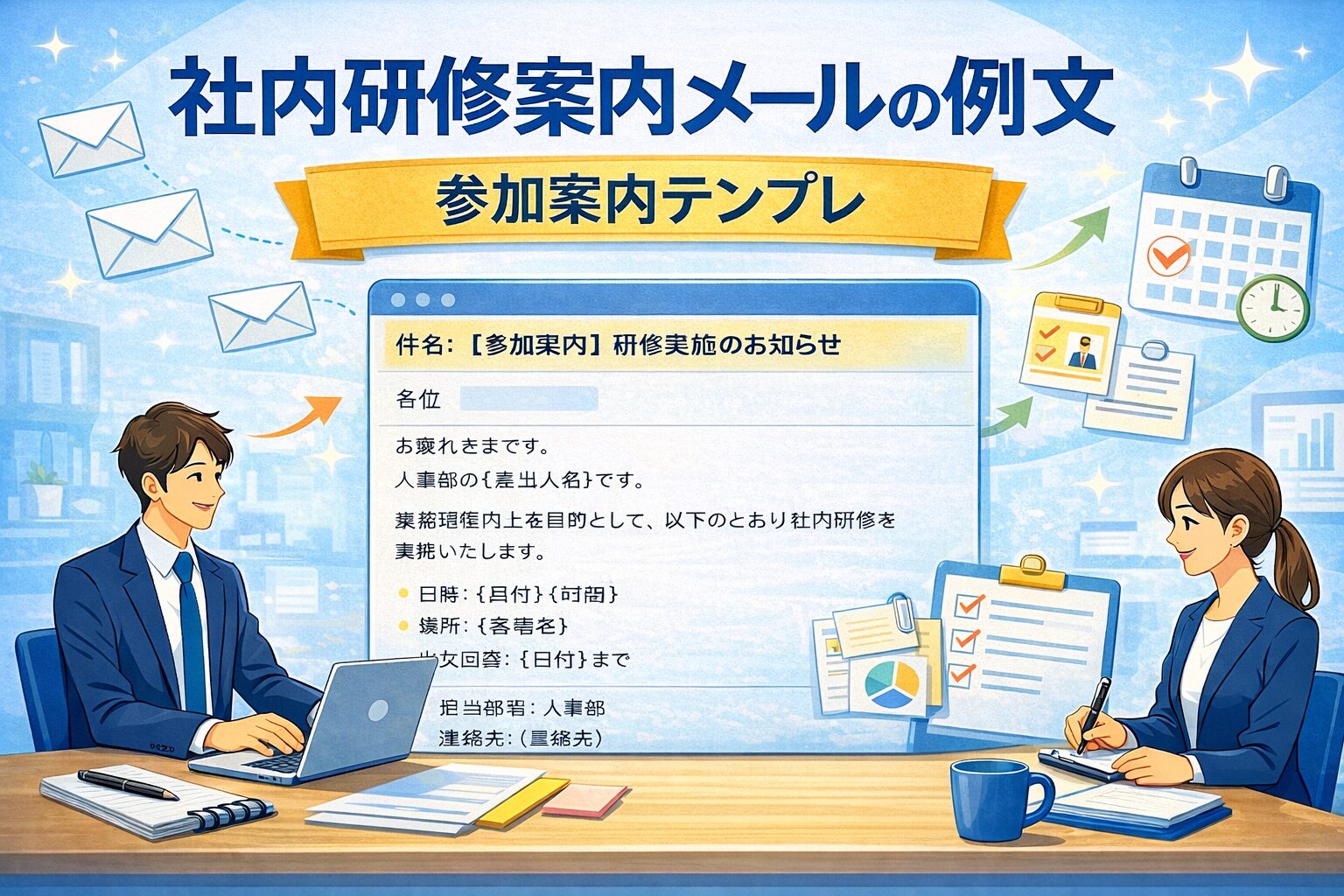 社内研修案内メールの例文