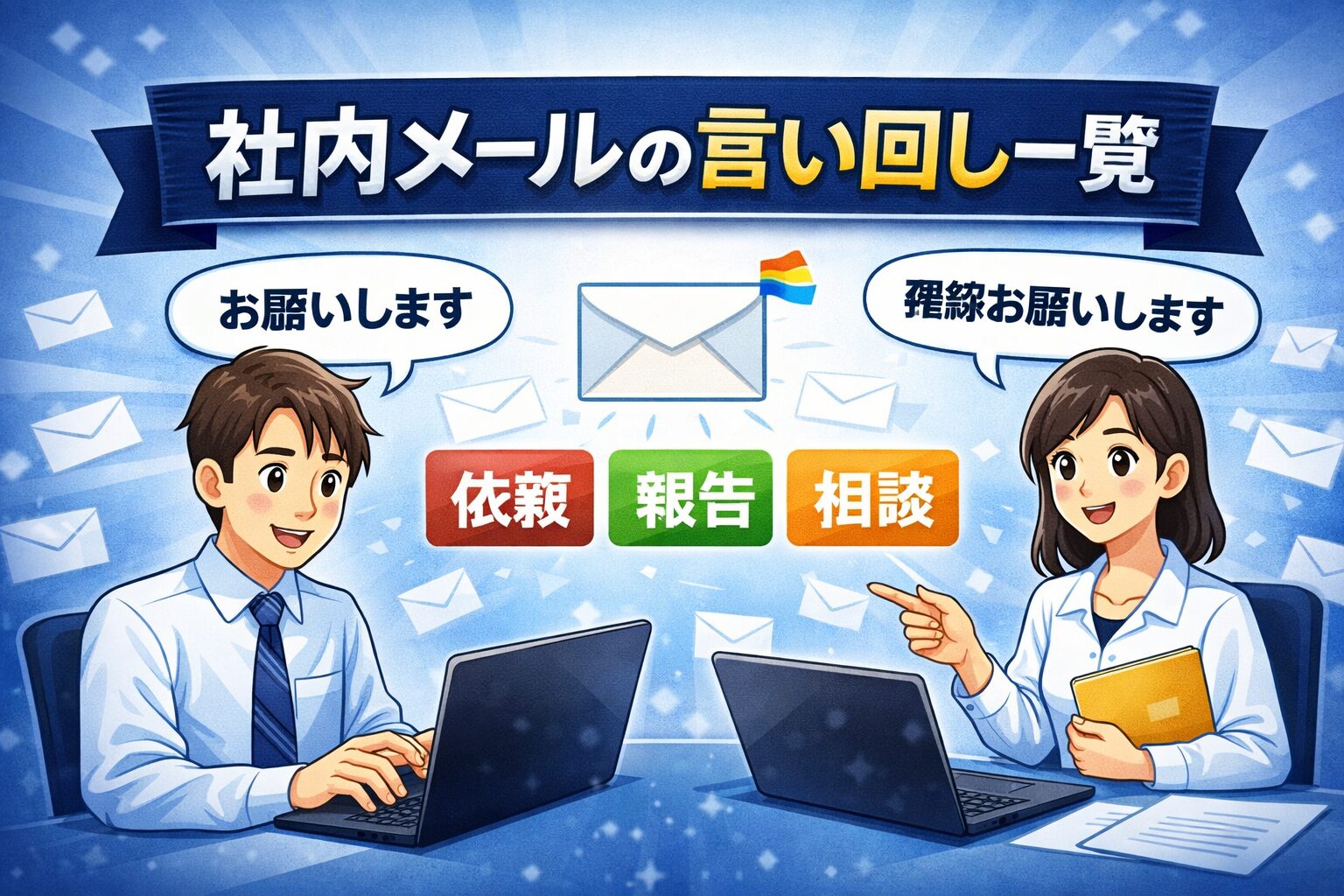 社内メールの言い回し一覧100例