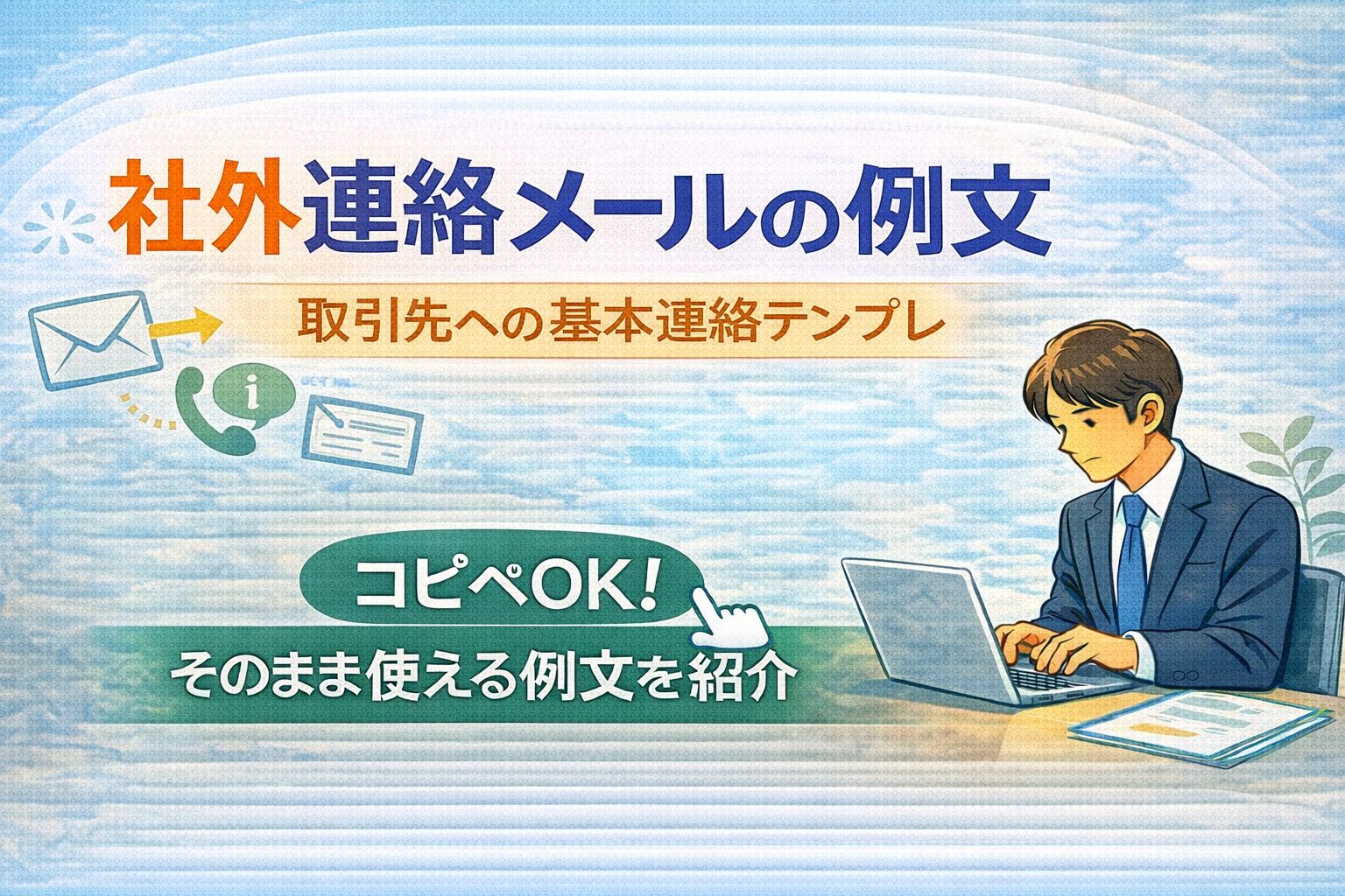 取引先への基本連絡テンプレ