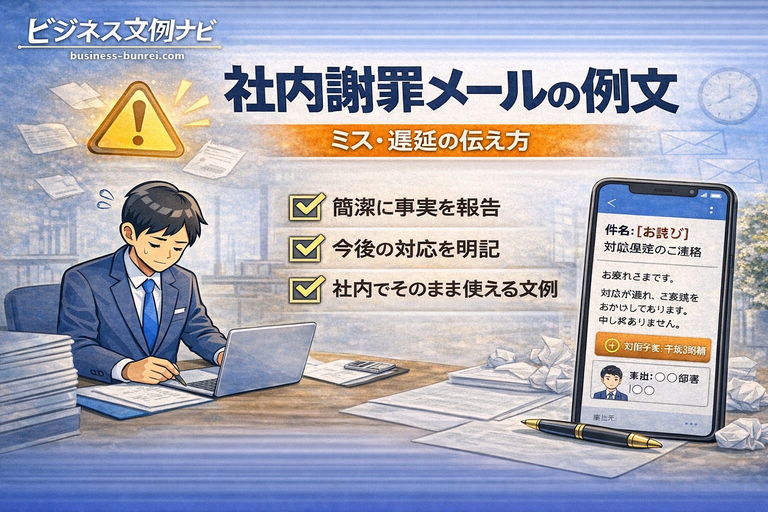 社内謝罪メール