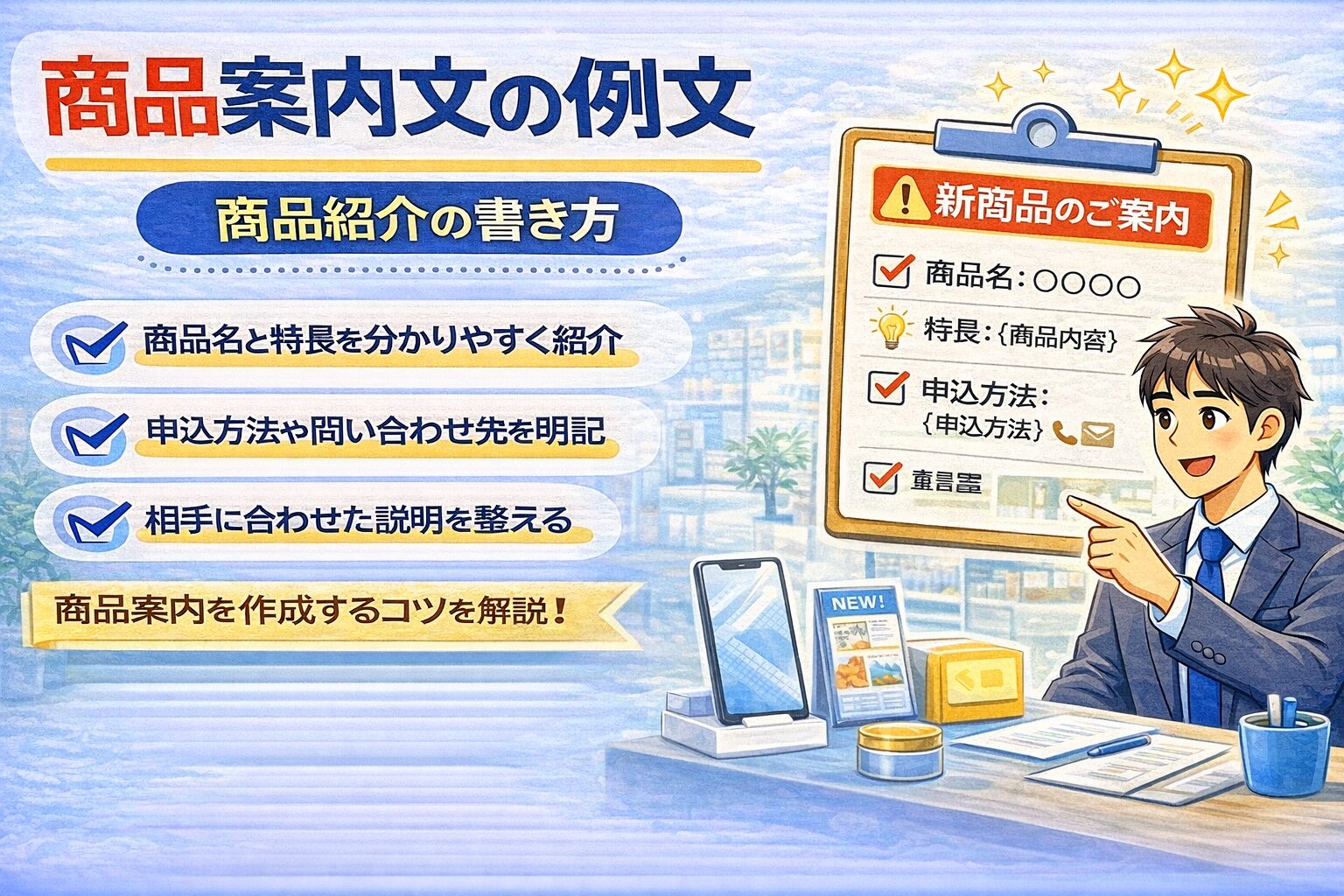 商品案内文の例文