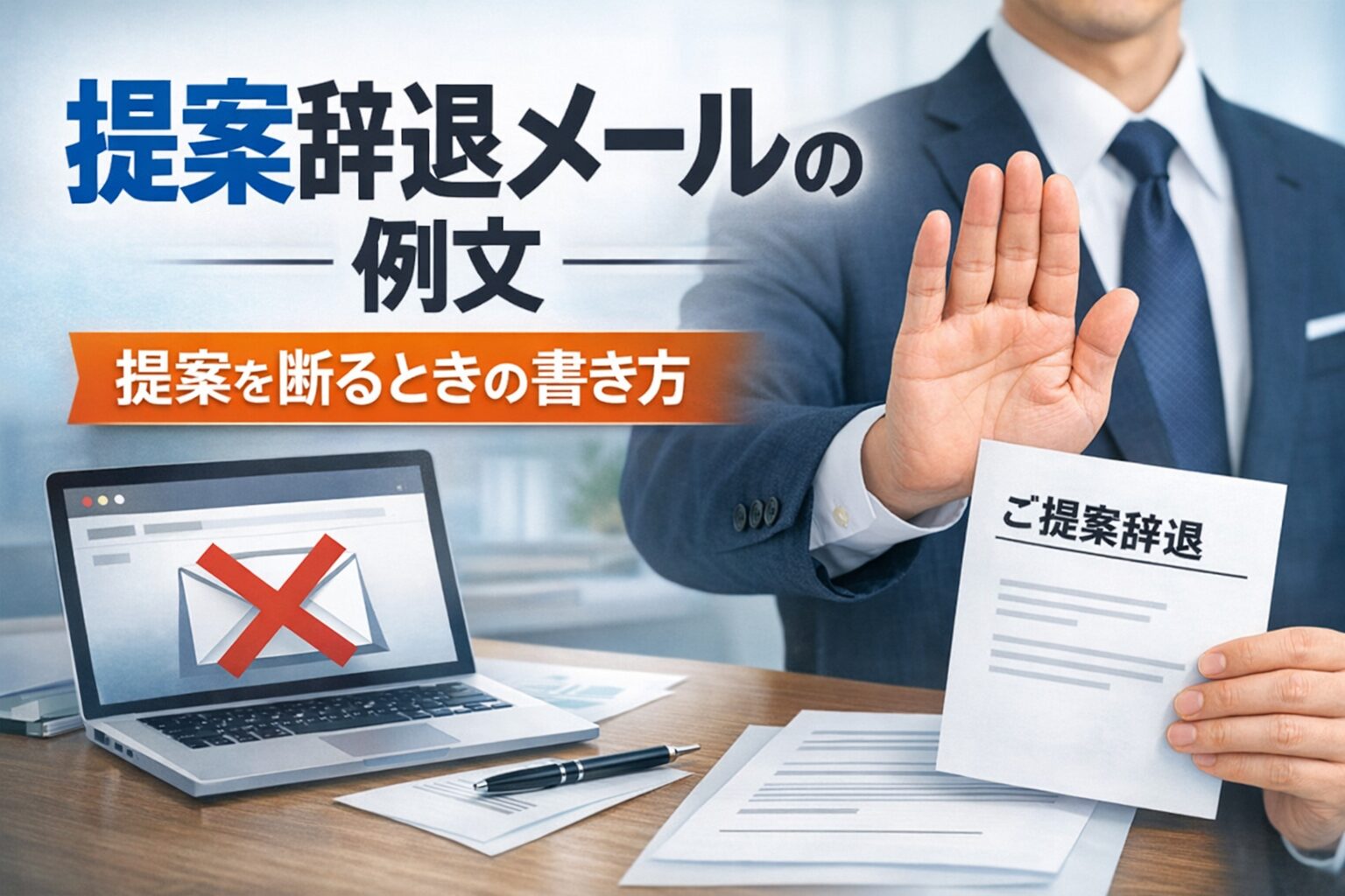 提案辞退メールの例文