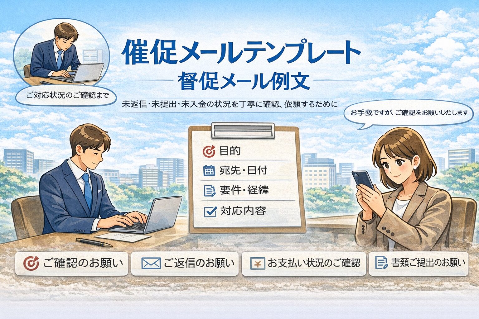 督促メール例文