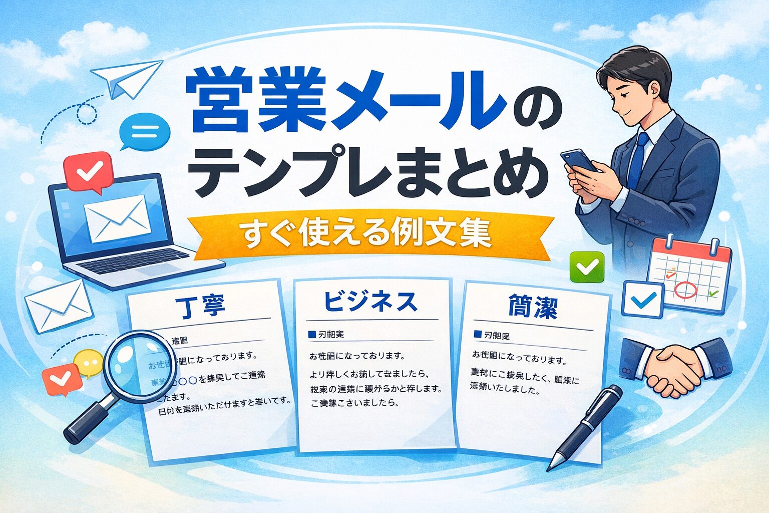 営業メールのテンプレまとめ