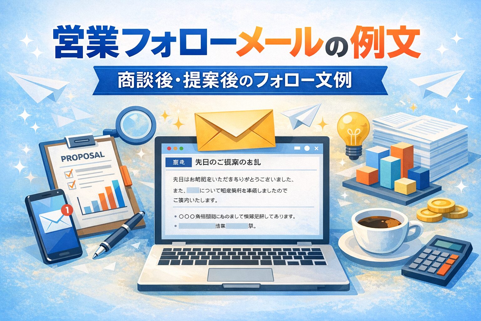 商談後・提案後のフォロー文例