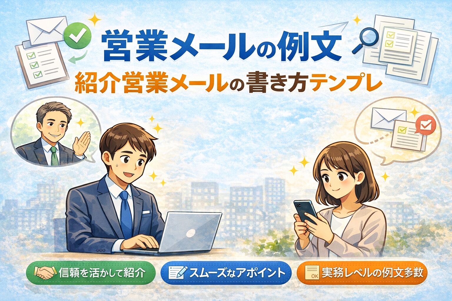 紹介営業メールの書き方テンプレ