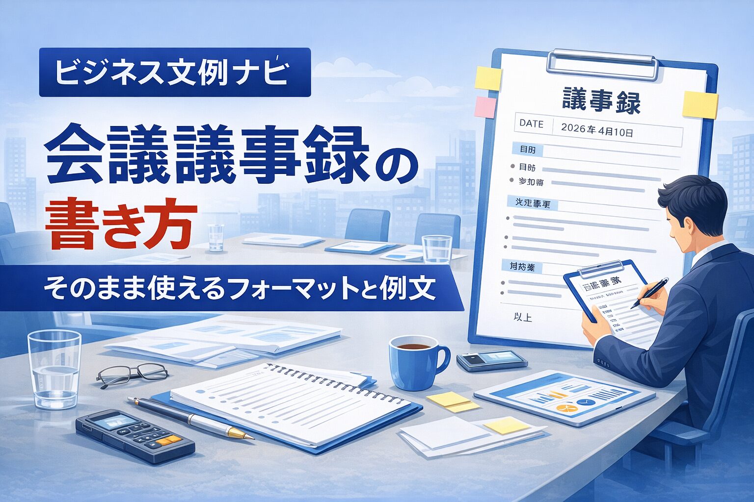 会議議事録の書き方