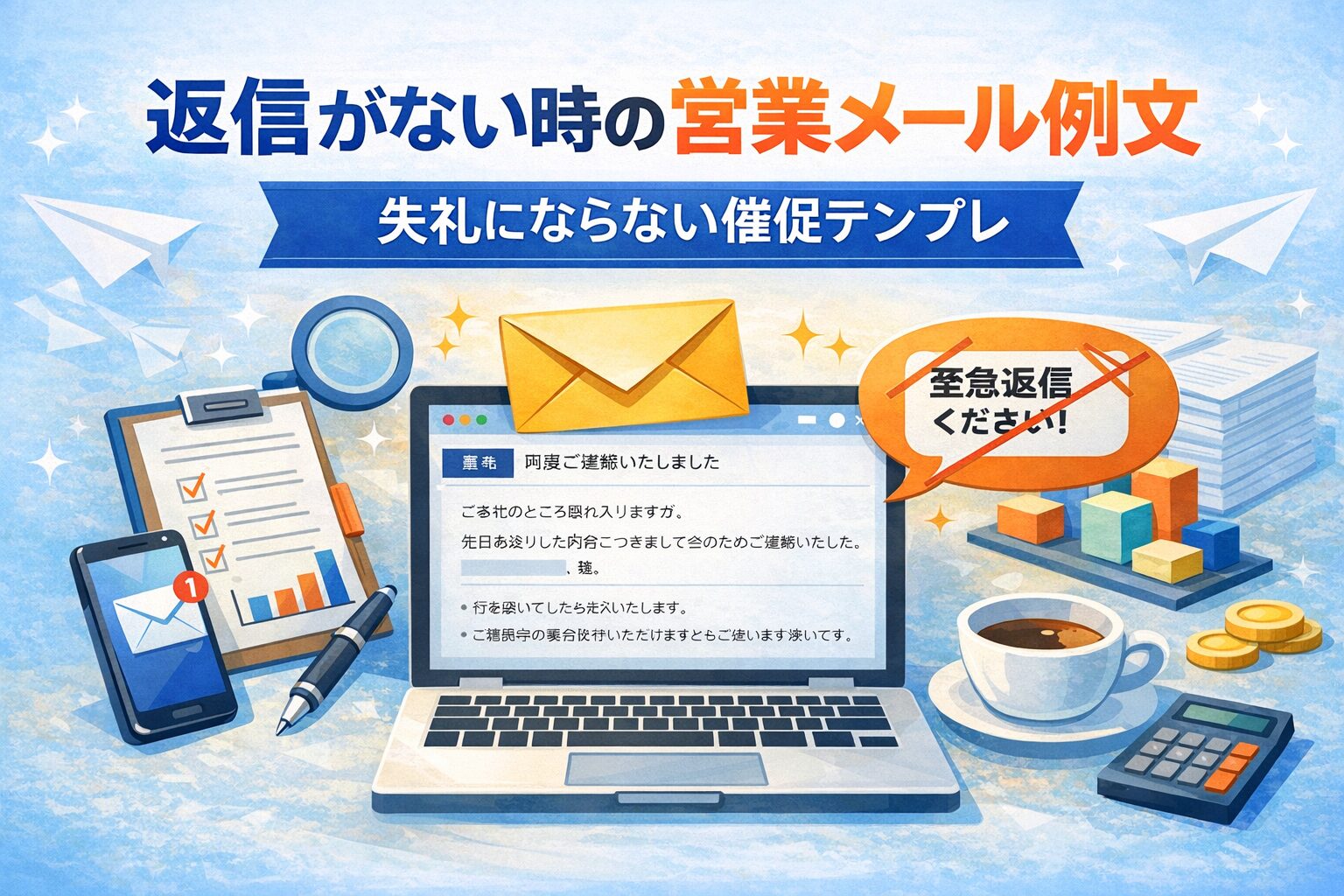 返信がない時の営業メール例文