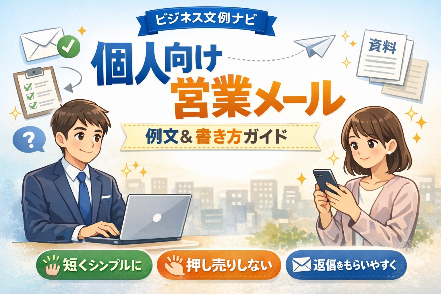 個人向け営業メールの書き方テンプレ