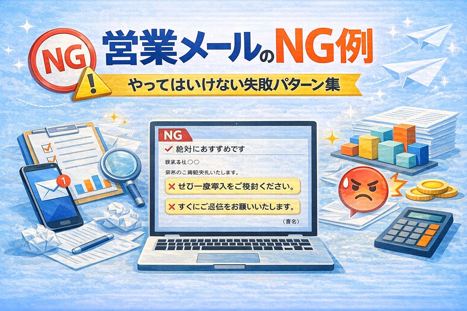 営業メールのNG例