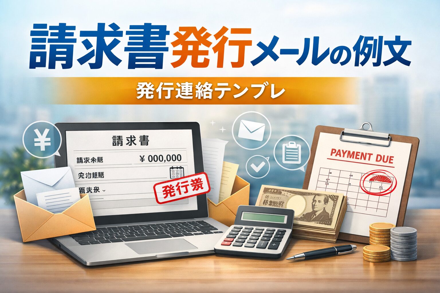 請求書発行メールの例文