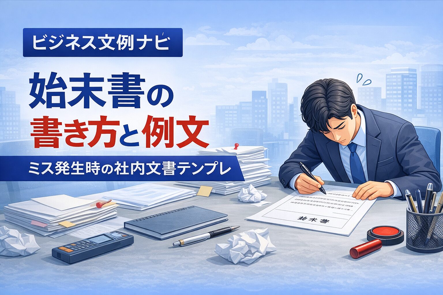 始末書の書き方と例文