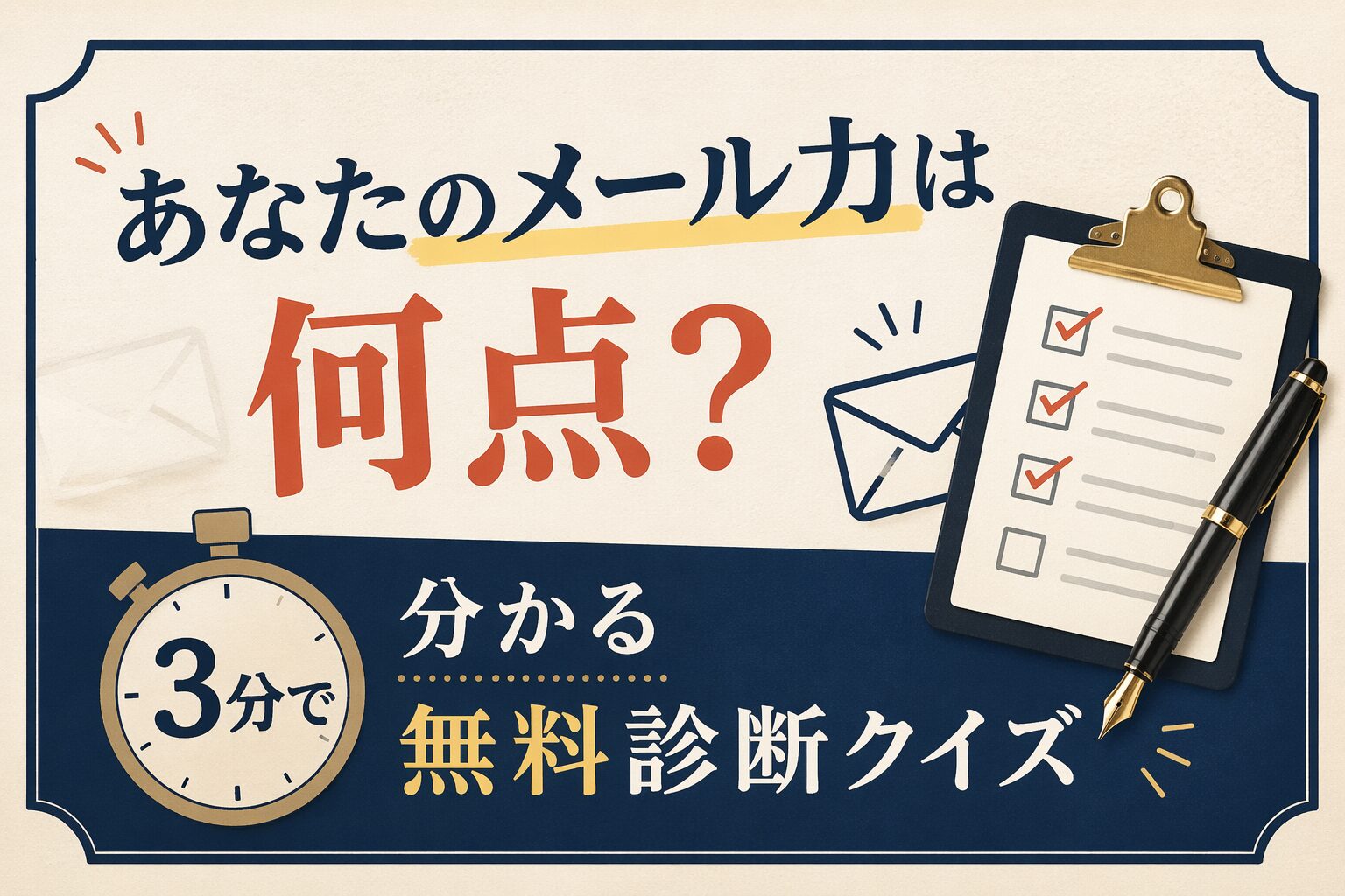 無料メール診断クイズ