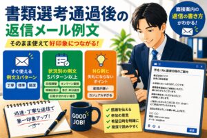 書類選考通過後の返信メール例文