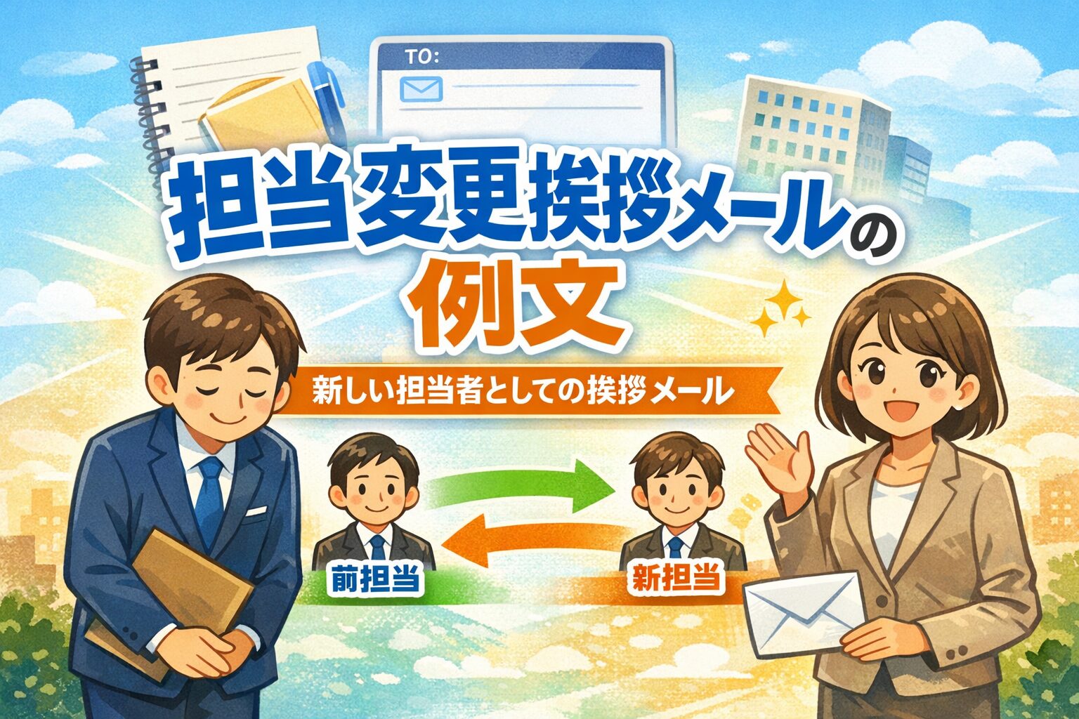 担当変更挨拶メールの例文